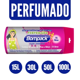Saco de Lixo Perfumado Anti Odor Pia Banheiro Cozinha Sacos de Lixo Cheiro