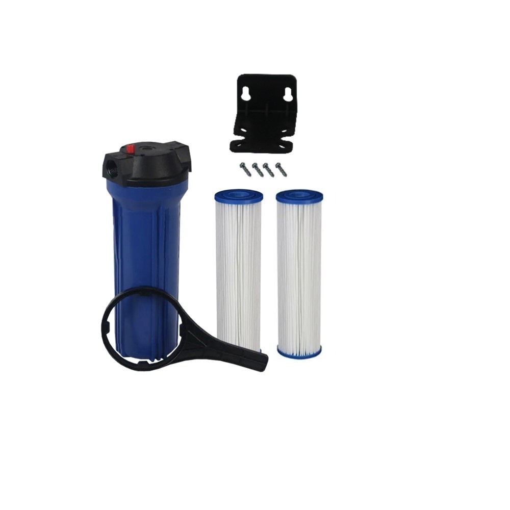 Filtro Água Caixa Dágua Cavalete + 2 Refil Plissado Lavável