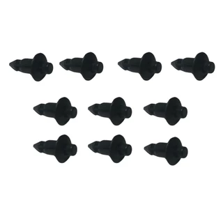10 Presilhas Fixa Carenagem Preta 6 mm