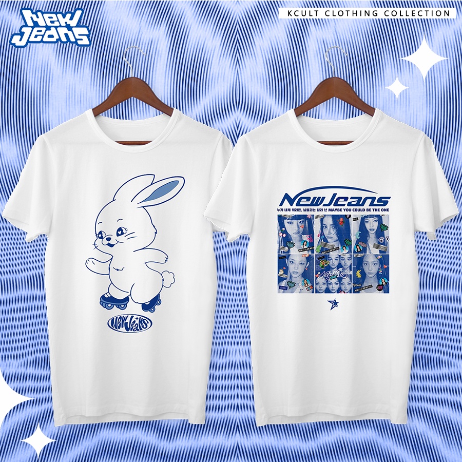 Camiseta Unissex NEWJEANS Bunny NWJS Hype Boy y2k Aesthetic