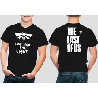 Camiseta Masculina The Lest of Us Estampa frente e costa Vagalumes Camisa algodão unissex Série/Game