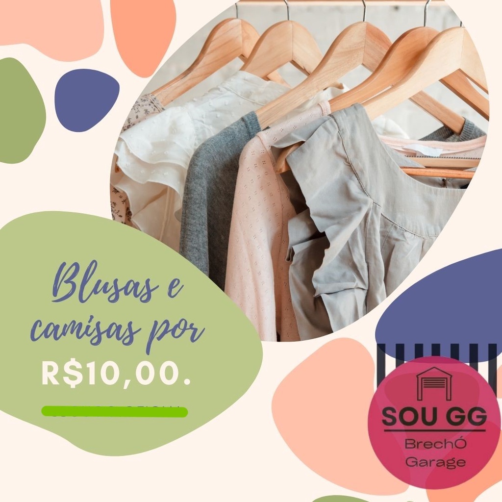 Blusas Novas ou Usadas Body Casual Usados Camisas Social Brechó Vários Tamanhos Promoção de Bazar Moda Feminina Moda Plus Size Cores Sortidas