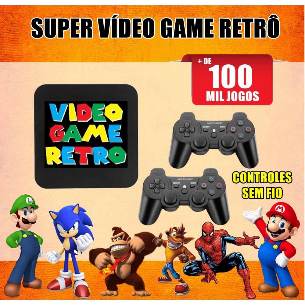 Vídeo Game Retrô Infanto 4 44 Mil Jogos2 Cont, jogos para 2