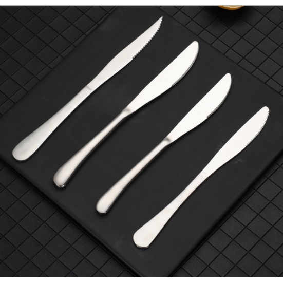 Kit C/ 6 Faca Talhers Aço Inox Louça | Shopee Brasil