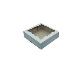Caixa visor MOLDURA - 10 unidades - Branca - 15x15x4