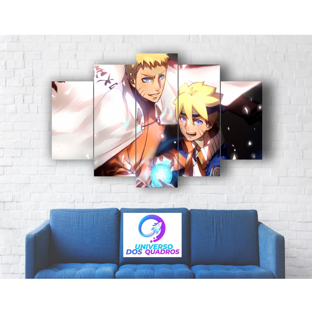 Quadro decorativo Desenho Naruto Kurama Anime Arte para sala quarto em  Promoção na Americanas