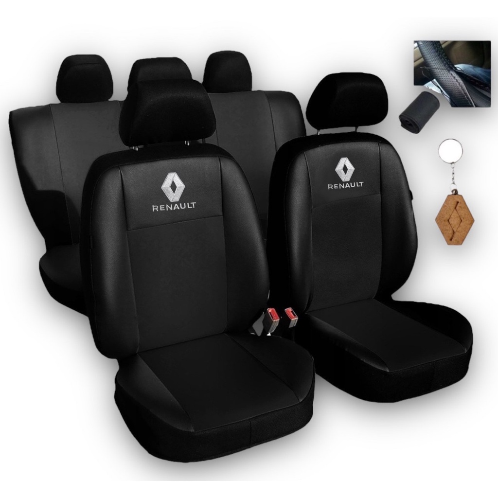 Capa Banco Carro Couro Renault Duster Oroch 2015 2016 2017 2018 2019