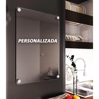 Lousa de acrilico planner magnetica geladeira personalizada 60x60cm
