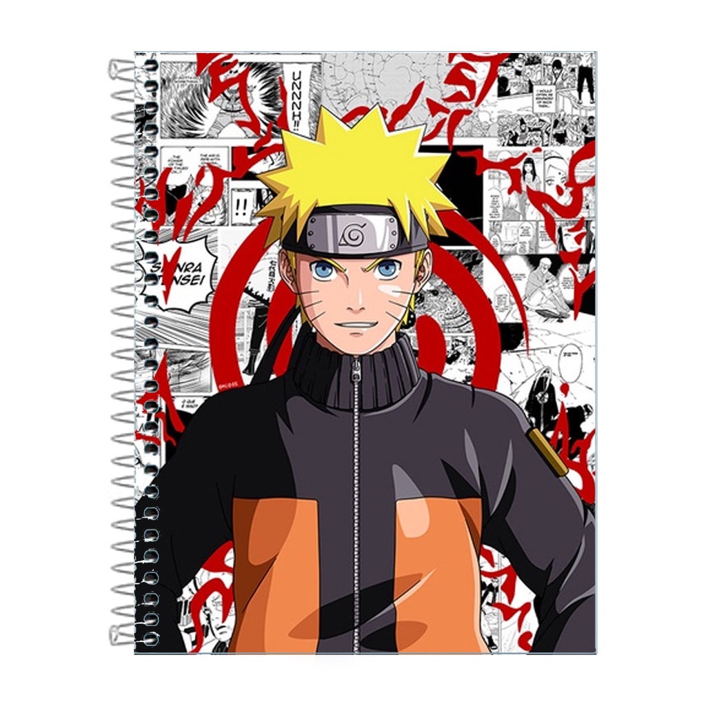 Caderno Personalizado do Naruto 10 Matérias 160 Fls | Shopee Brasil