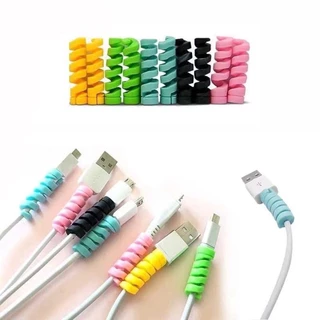 Protetor de cabo Espiral Compacta Portátil Anti Quebra-proteção de cabo