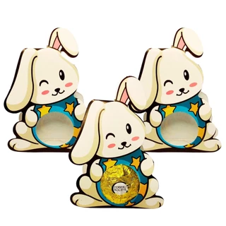 Kit 16 Caixinha Coelho Páscoa Porta Bombom Decoração Enfeite em Oferta na Shopee