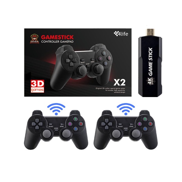 Videogame M8 2.4g, Controle Duplo sem Fio, 4k 10.000 Jogos, 64Mega, 32