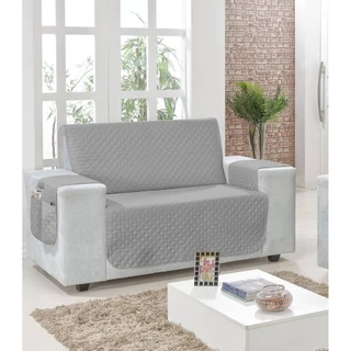 Protetor De Sofá Capa De Sofa Para 2 Lugares Pequeno COM PORTA OBJETOS Capa Protetora Sofá