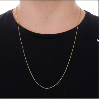 Corrente Veneziana Diamante 1mm em moeda antiga banhada a ouro 18k excelente
