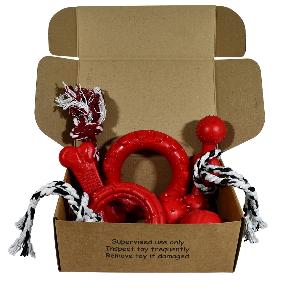 Kit 7 Brinquedos Diversos P/cão Filhotes Pequenos Tipo Exportacao