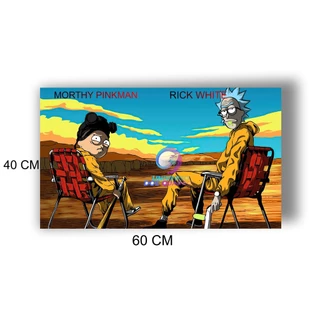 QUADRO DECORATIVO RICK MORTHY BREAKIN BAD