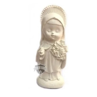 Imagem Santa Terezinha Gesso Cru Baby 14 Cm