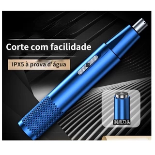 Barbeador/Aparador Elétrico Recarregável, para pelos do Nariz, Orelhas e Barba - Masculino