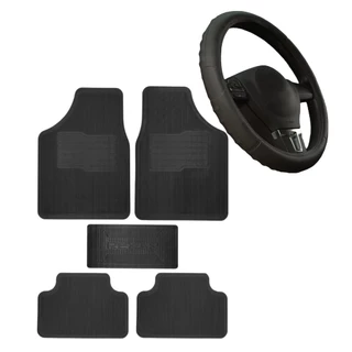 Tapete Automotivo Universal +capa De Volante Preta
