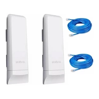 Kit Duas Antenas P/ Internet Via Rádio 5.8 Intelbras + Cabo
