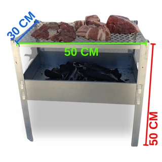 Churrasqueira Grill Portátil Desmontável Carvão Grelha Ajustável