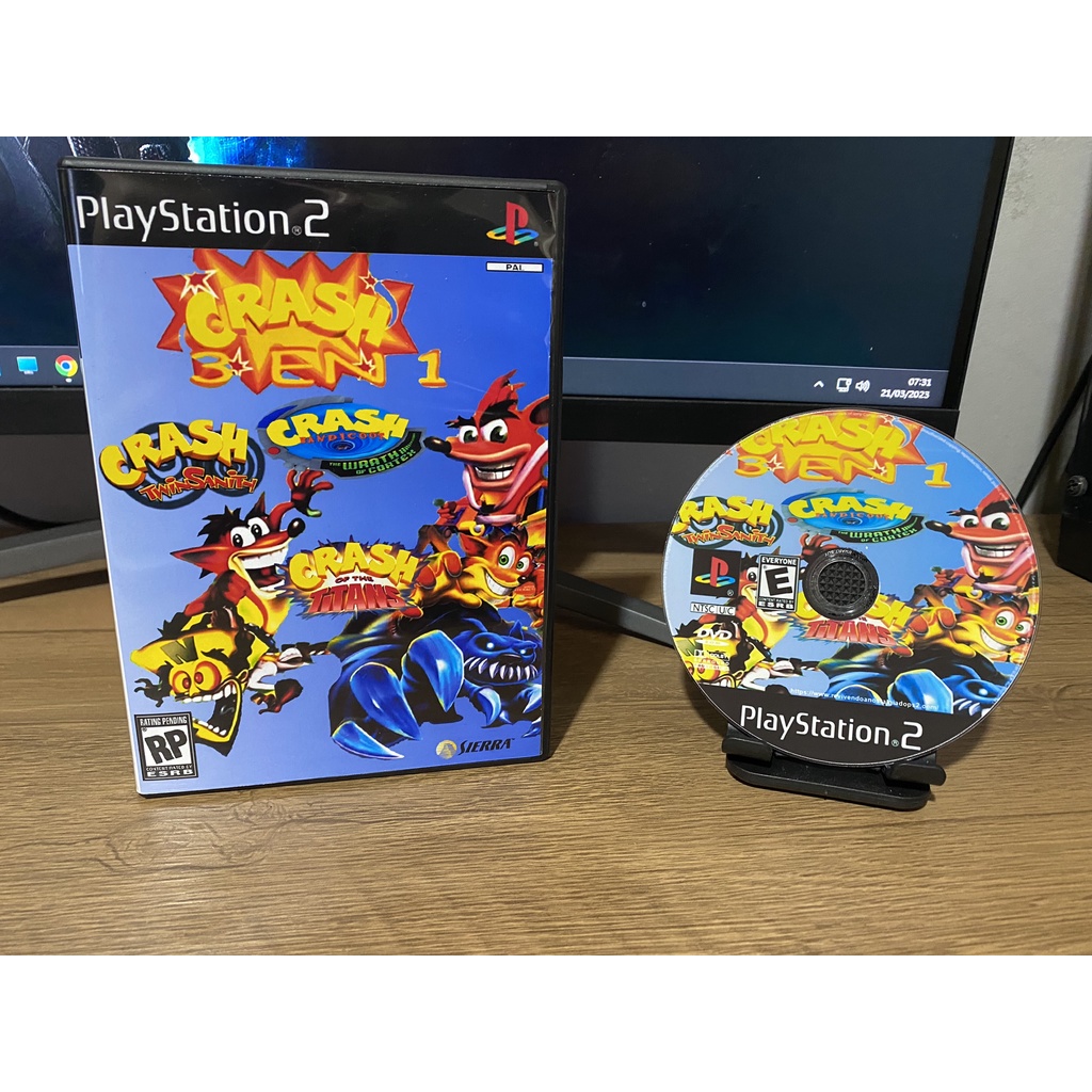 Crash 3 em 1 para PS2