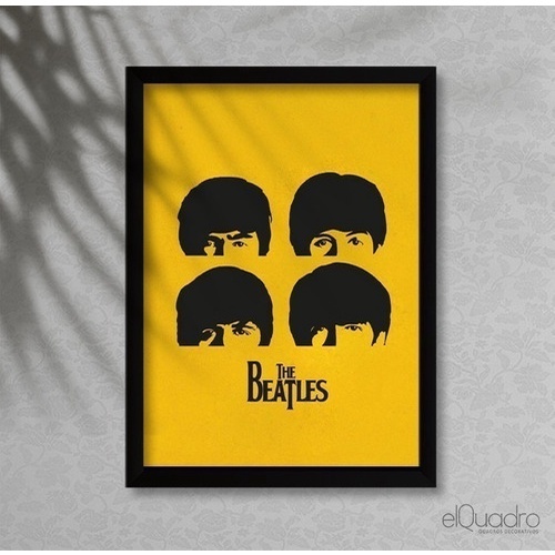 Quadro Banda The Beatles Com Moldura E Vidro A3 | Shopee Brasil