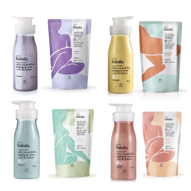Hidratante Tododia Natura - Diversas fragrâncias (Frasco ou Refil - 400ml)