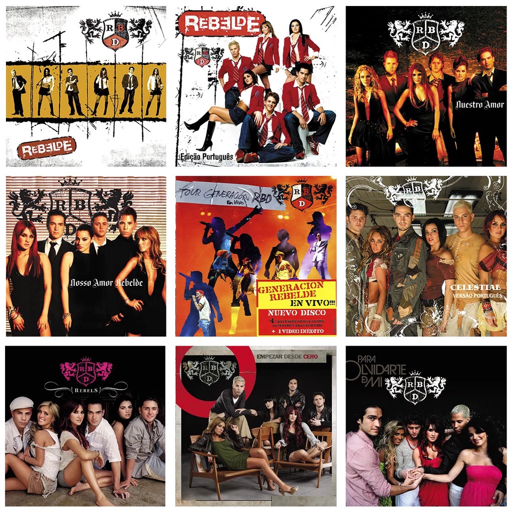 Coleção RBD 10xCDs - Discografia Completa TODOS DA ÉPOCA DE LANÇAMENTO ...