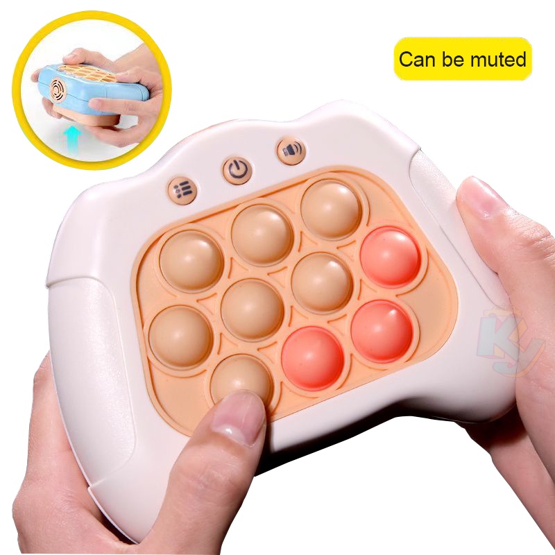 Pop It Console De Jogo Quick Push Bubbles Whack-a-mole Fidget Toys Finger Sensory Antistress Para Treinamento Infantil Focado Nos Brinquedos Montessori