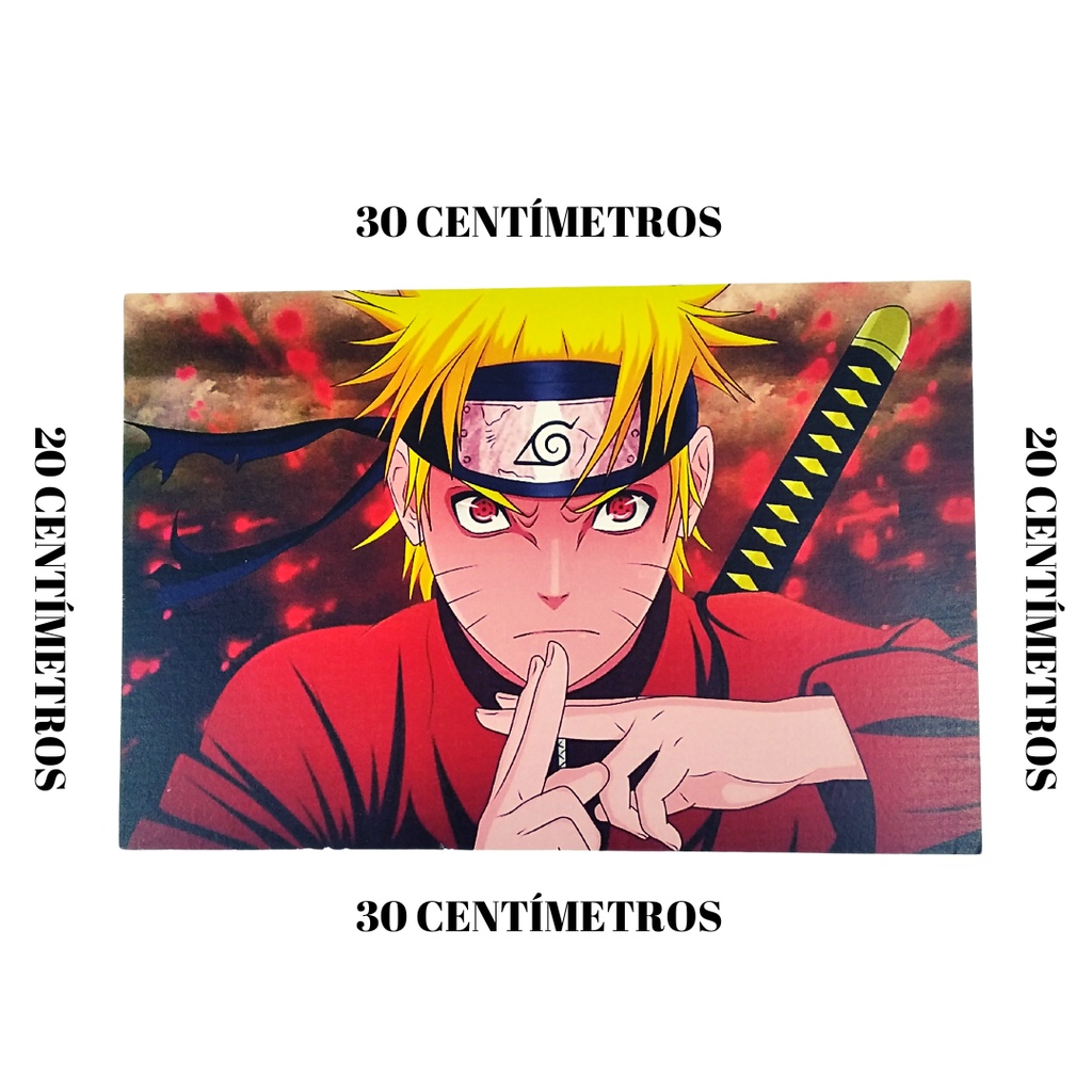 Placa Decorativa Tag Quadro Naruto Anime MDF