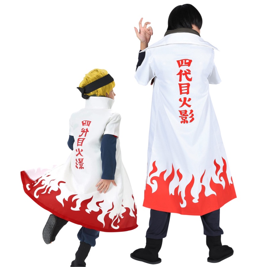 Combo Minato Manto Hokage + Kit Anime Naruto Completo Geek em
