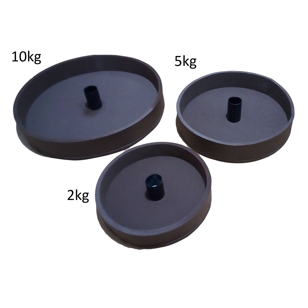 Forma Anilha Concreto Kit: 10kg/5kg/2kg