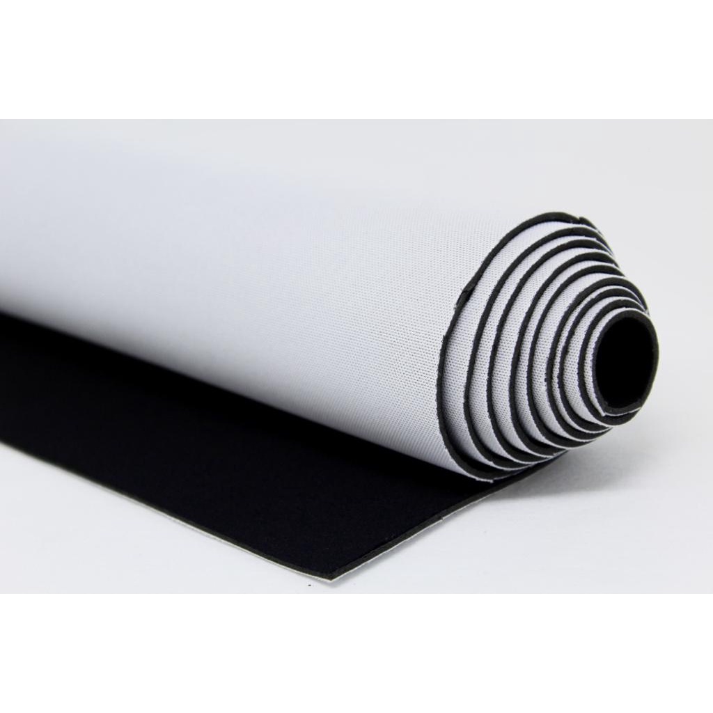 50cm Tecido Malha Neoprene 2mm Impermeável Dupla Face - Branco