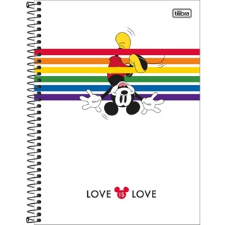 Caderno Universitário Mickey Rainbow 10 Matérias - Tilibra