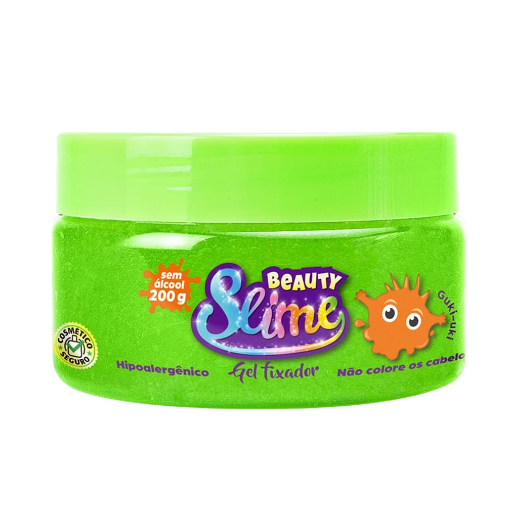 Gel de cabelo - Infantil - Beauty Slime Verde Neon 200g
