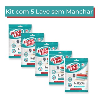 Lenço Lave Sem Manchar Anti Mancha Flash Limp Kit Com 5