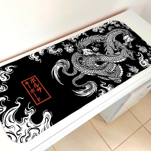 Mousepad Dragão Chinês 90x40 Personalizado Gamer Pc Design