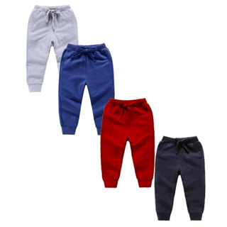 kit com 4 calças Lisas infantil de moletom menino e menina Oferta Inverno Escola