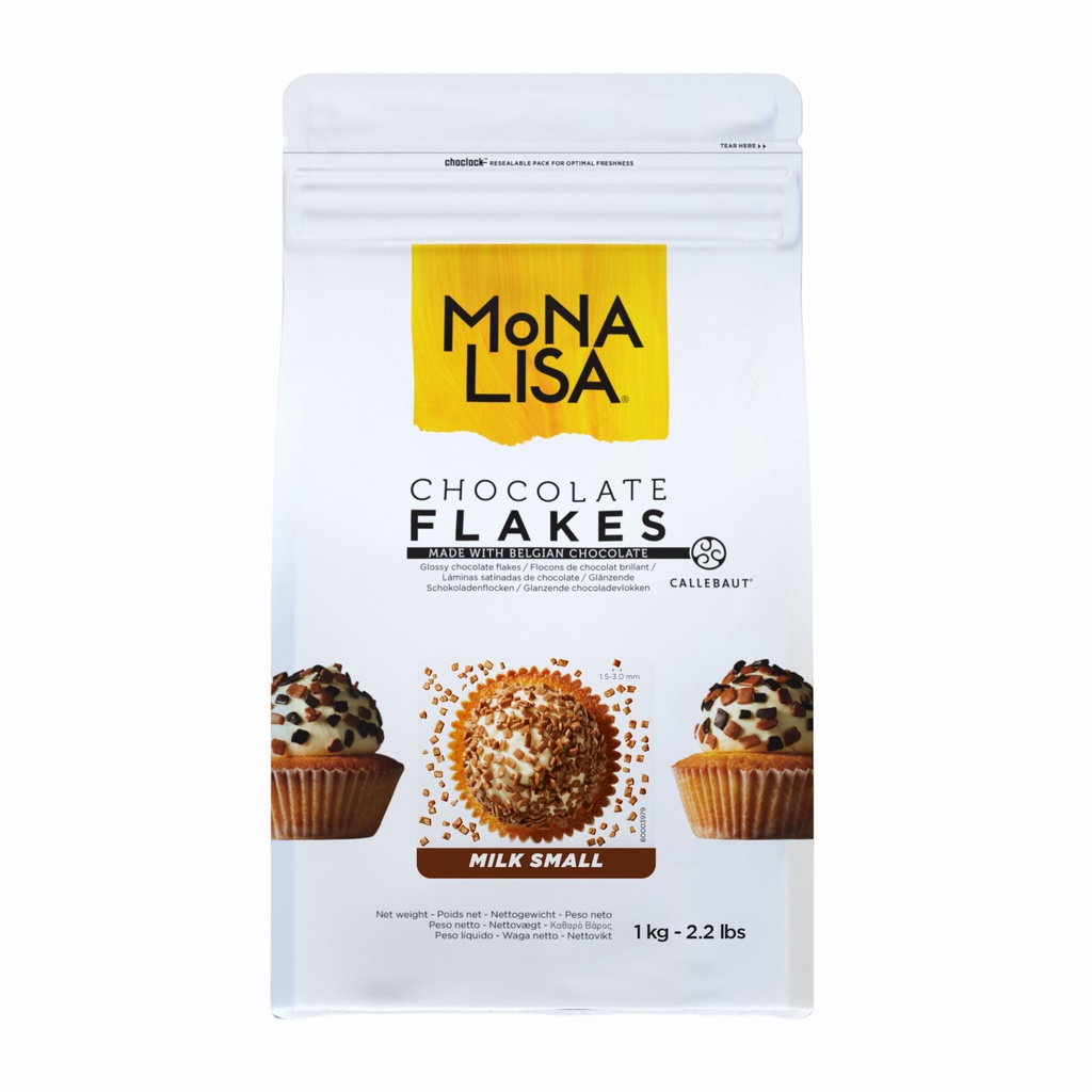 Granulado Chocolate Belga Ao Leite Monalisa Milk Small 1kg Callebaut