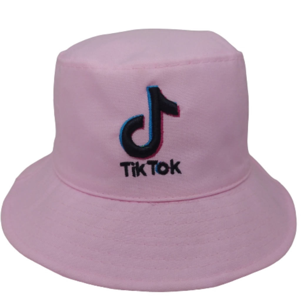 Chapéu Bucket Hat Tik Tok Rosa Passeios Parques Pescas Fem Shopee Brasil