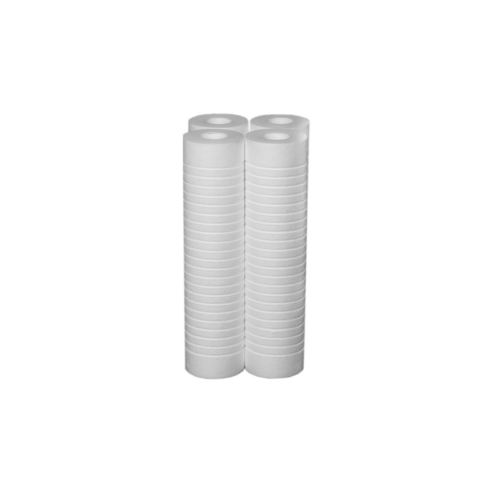 4 Filtros De Polipropileno Ranhurado 10 Polegadas X 2 1/2