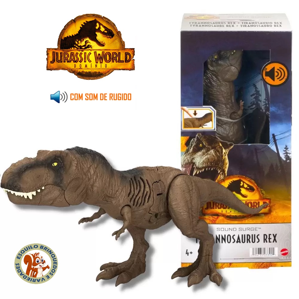 Tiranossauro Rex C/Som Jurassic World 4+