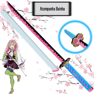 Espada Demon Slayer / Kimetsu no Yaiba Mitsuri em Madeira