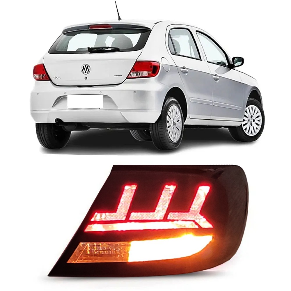 Aplique Adesivo Lanterna Gol G5 Máscara Negra