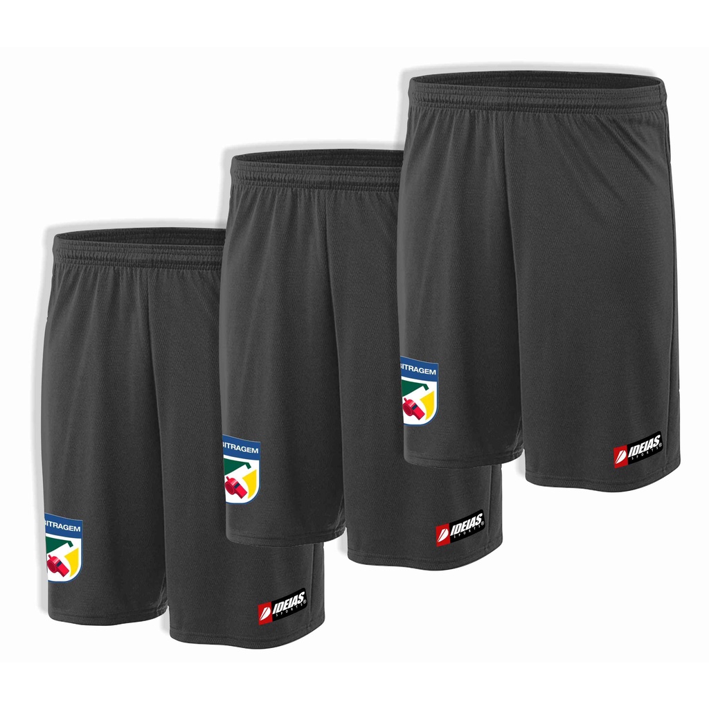 Kit 3 Shorts Arbitro Futebol Arbitragem Futebol Esporte