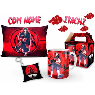 Caneca Itachi Uchiha + Kit com Nome Personalizado