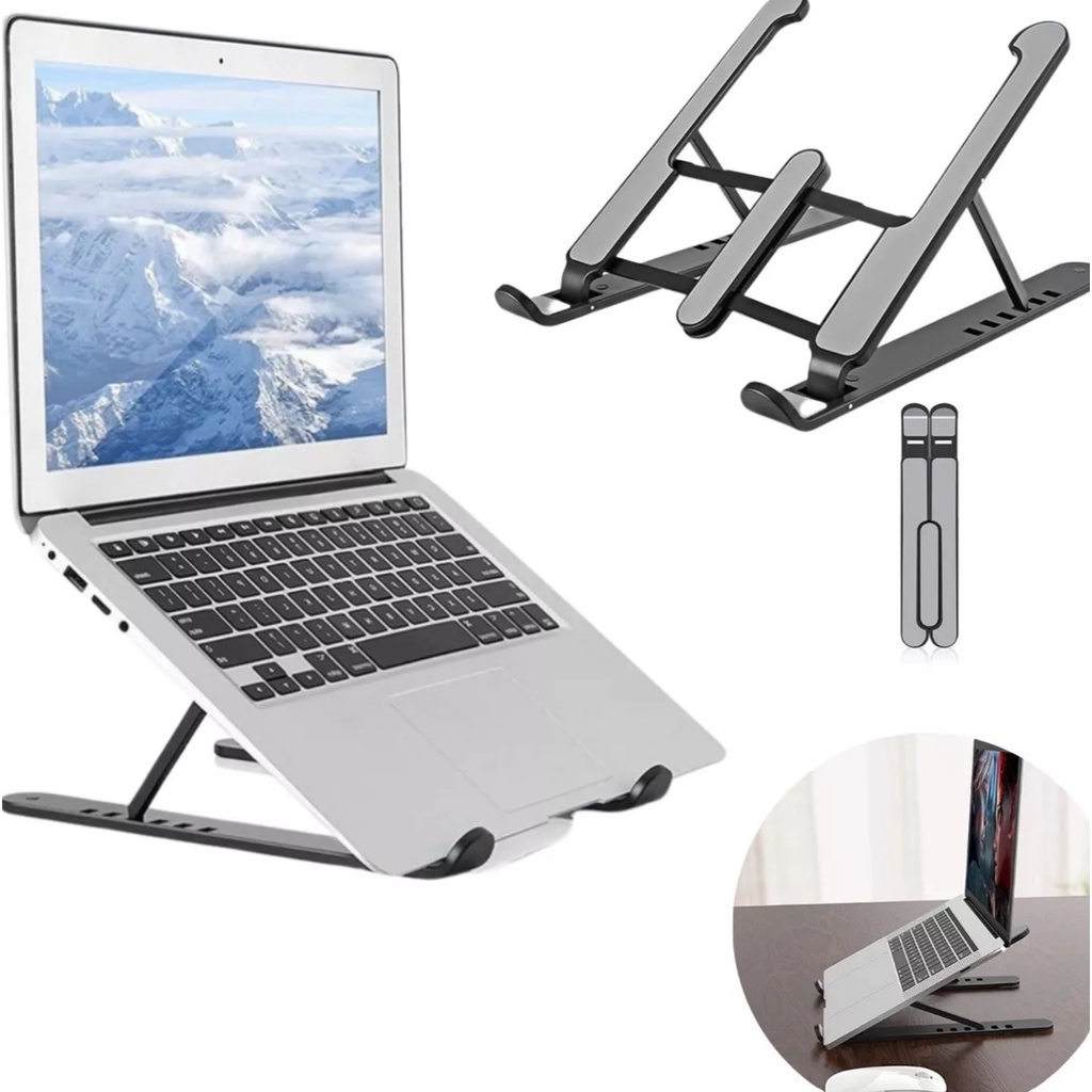 Suporte Notebook Base Regulável Premium Home Office Plástico