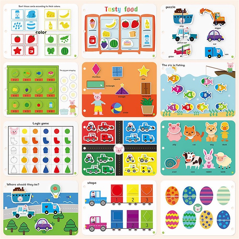 296 pçs cogumelo prego 3d quebra-cabeça blocos crianças montessori jogos  cor cognição brinquedos educativos intelectuais