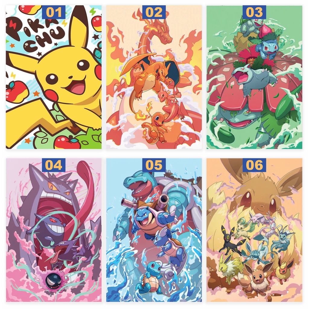 Placa Decorativa Quadro Decorativo Pokémon Tamanho 10X15